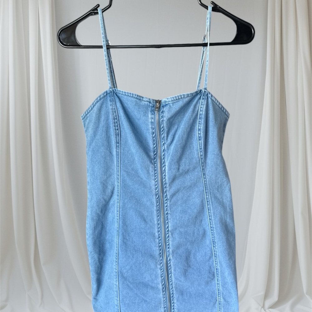 Blue Denim Mini Dress